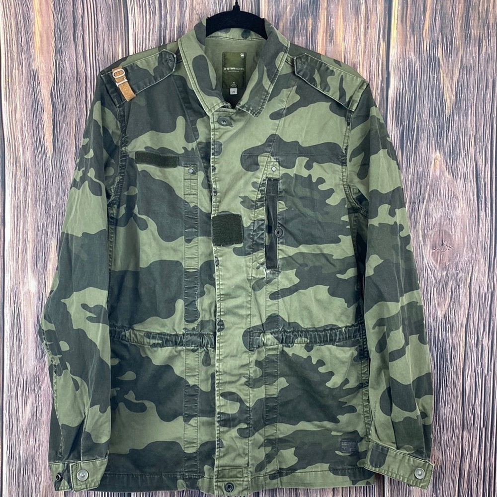 G Star Raw Women’s Cargo Line Camouflage Jacket